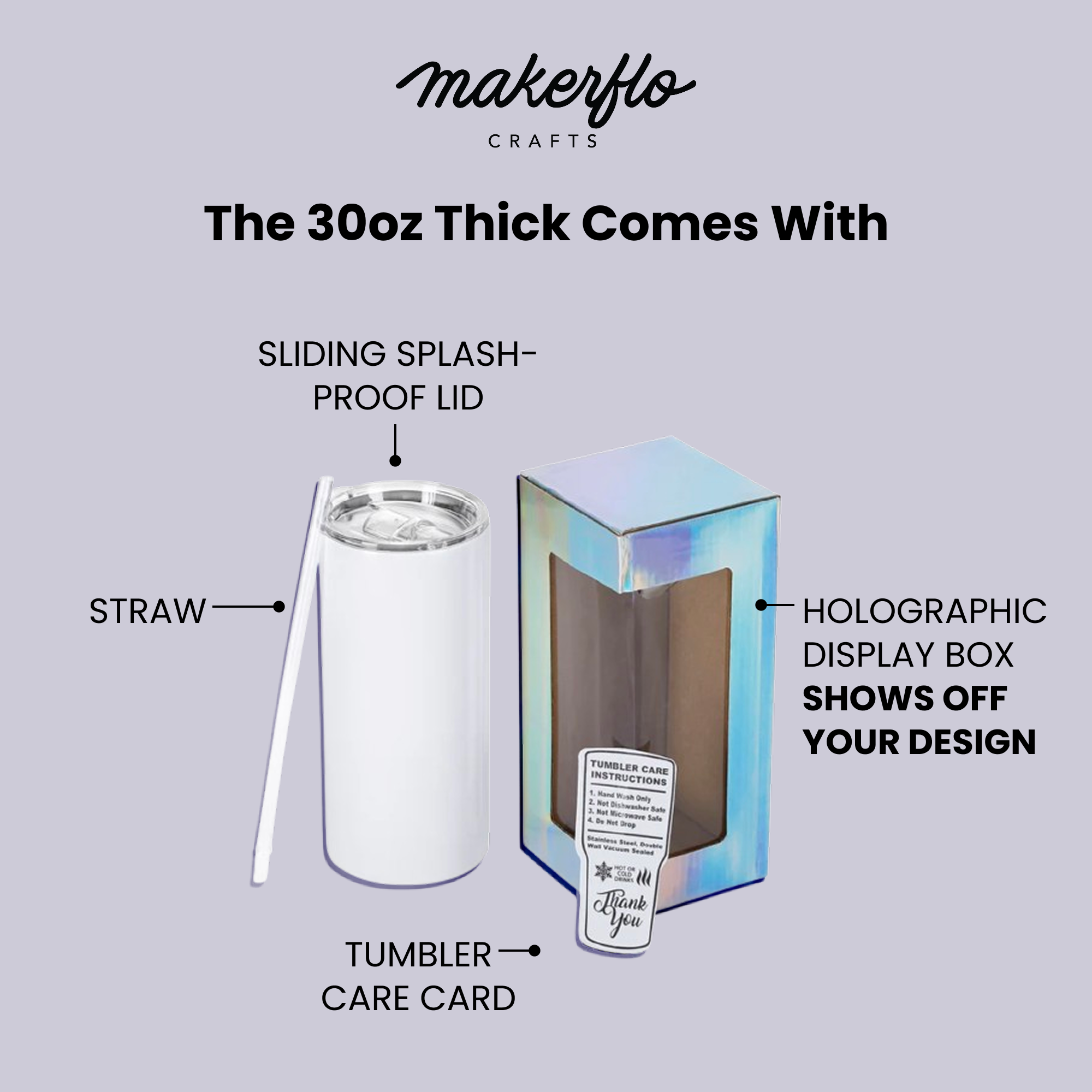 30oz Thick Sublimation Tumbler