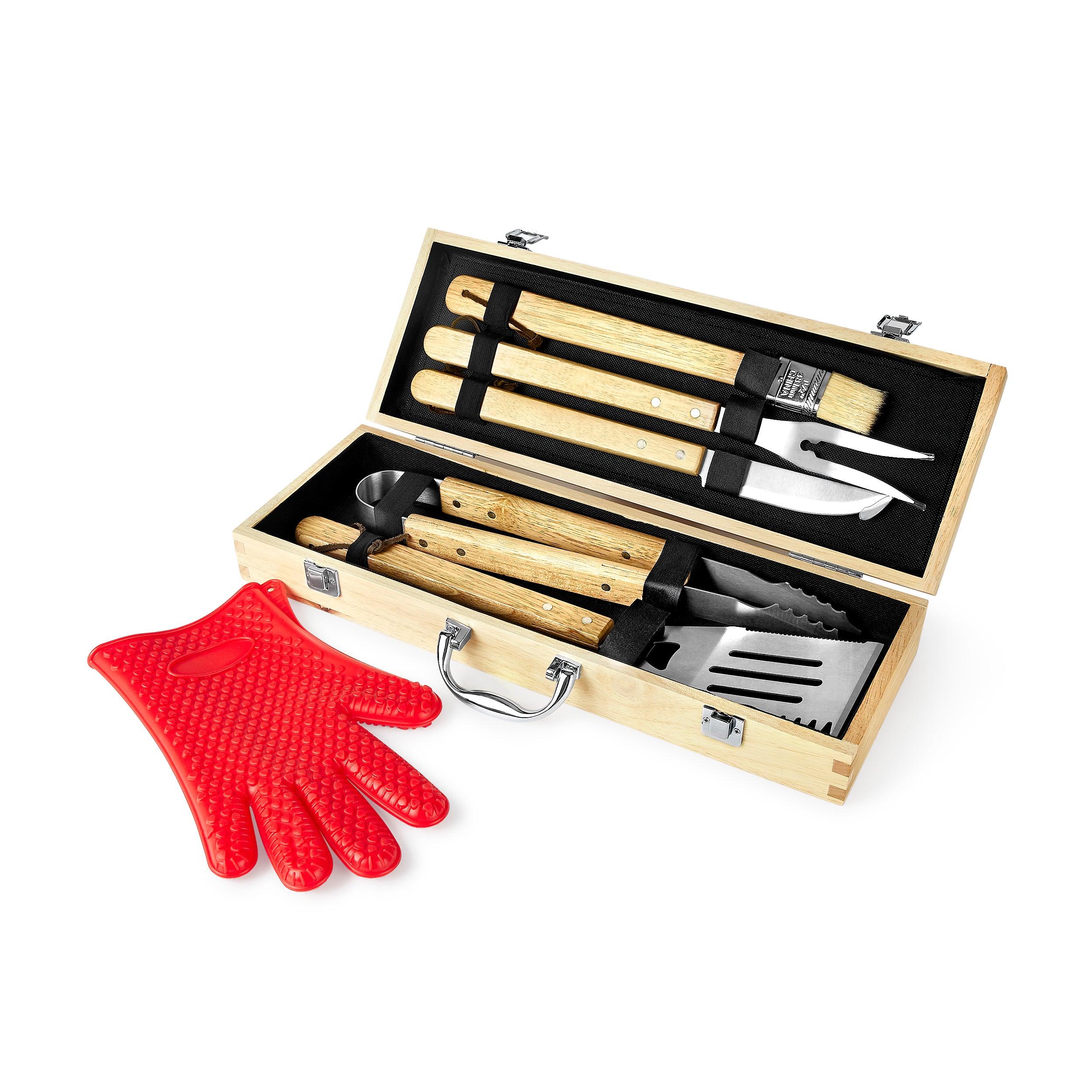 BBQ Grill Set with Case-3
