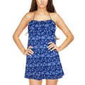 Loco Boutique Floral Stitch 3-Tier Ruffled Front Dress