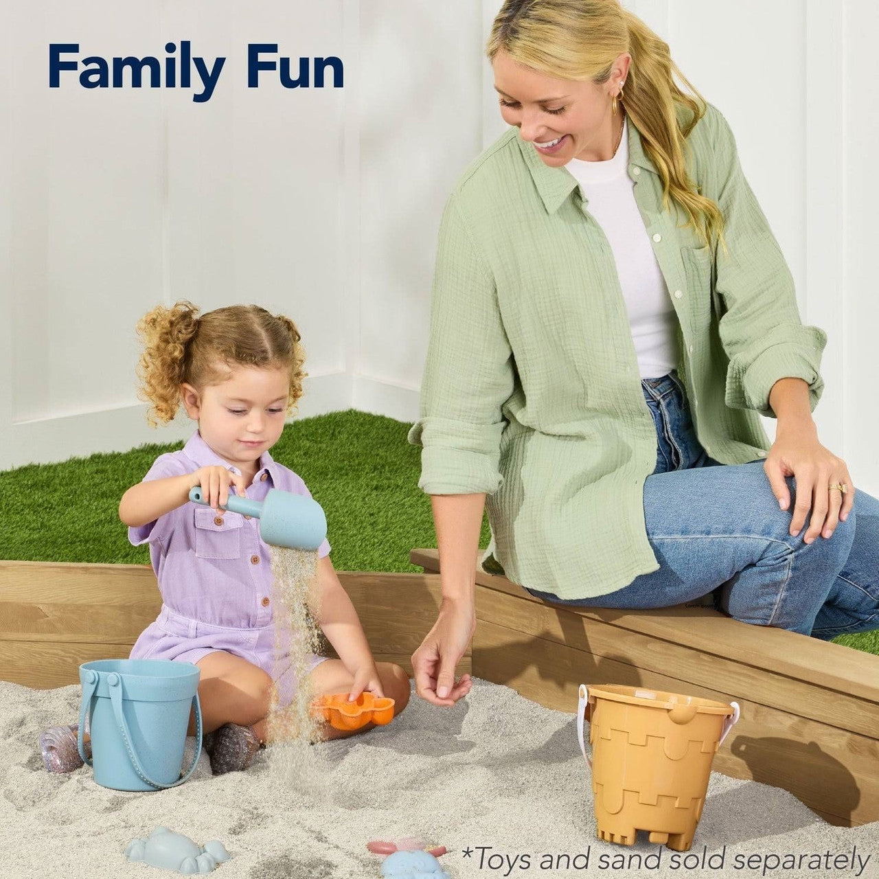 Outdoor Kid's Octagonal Sandbox in Natural Wood Finish-0